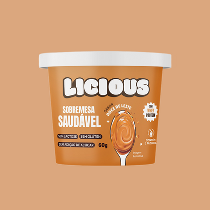 Sobremesa Saudável Licious® - Sabor Doce de Leite Argentino - 60g
