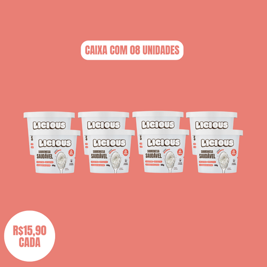 Kit 8 unidades: Sobremesa Saudável Licious® - Sabor Beijinho - 480g