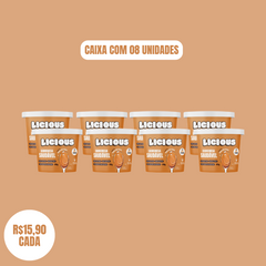 Kit 8 unidades: Sobremesa Saudável Licious® - Sabor Doce de Leite Argentino - 480g
