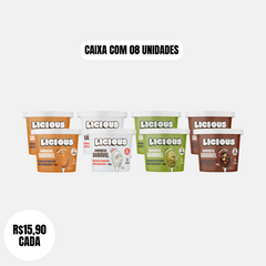Kit 8 unidades: Sobremesa Saudável Licious® - Dois Sabores de Cada - 480g