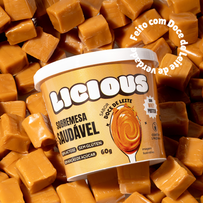 Sobremesa Saudável Licious® - Sabor Doce de Leite Argentino - 60g