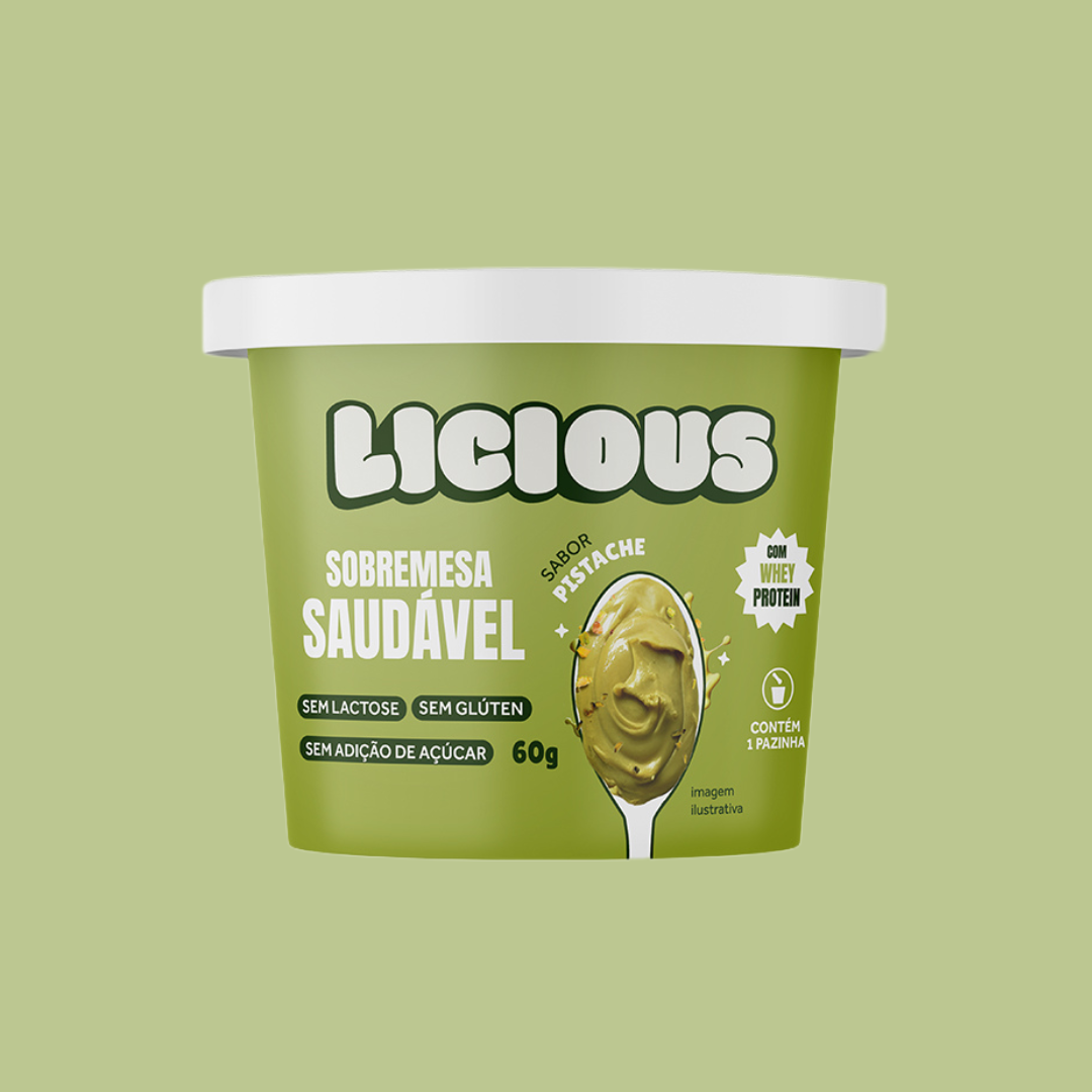 Sobremesa Saudável Licious® - Sabor Pistache - 60g