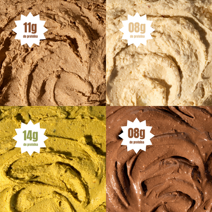 Kit 16 unidades: Sobremesa Saudável Licious® - Quatro Sabores de Cada - 960g